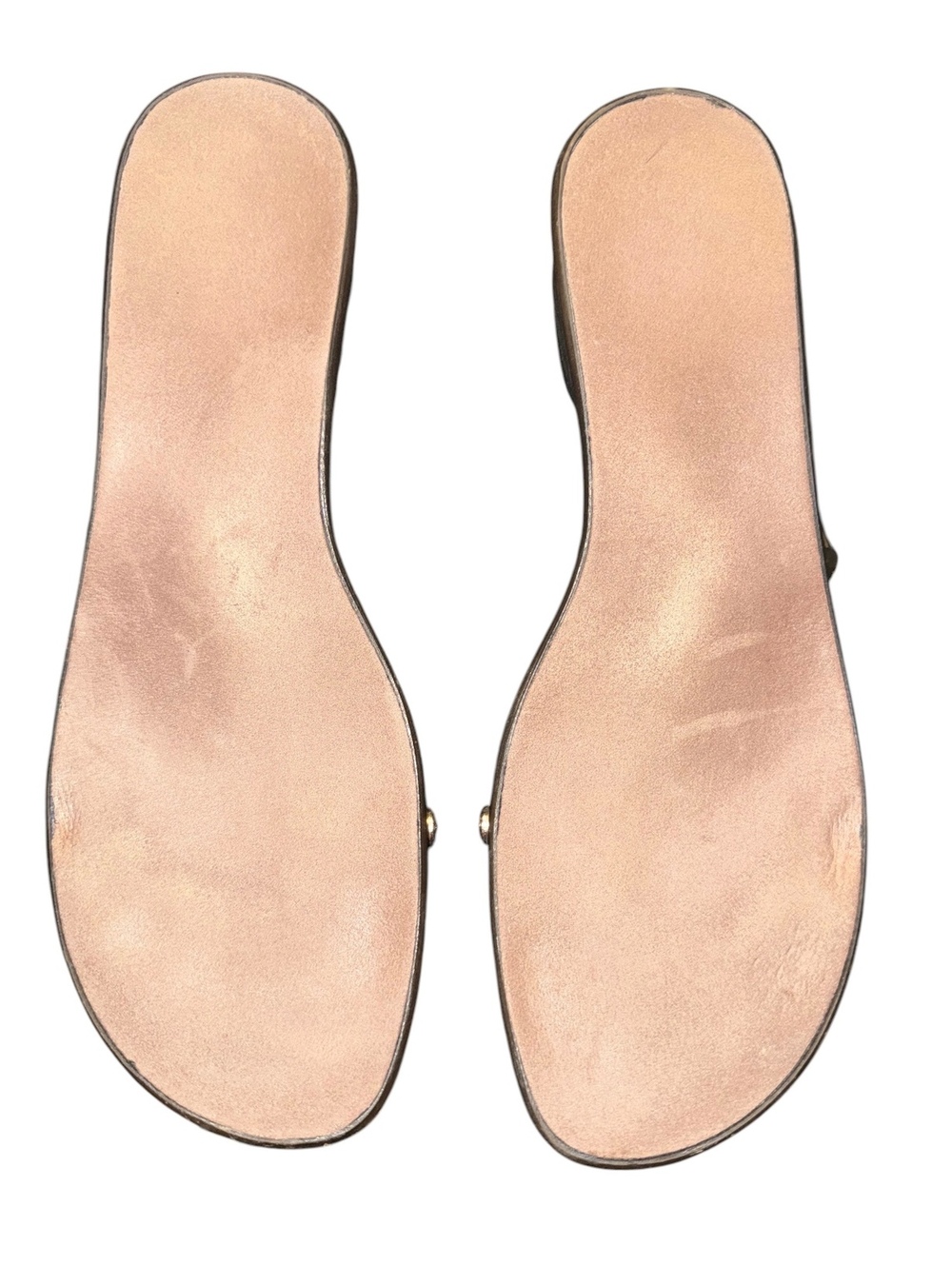 Onesole Brown Low Heel Sandals 8